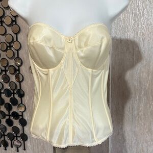 Dominique Satin Strapless Longline Bustier corset bridal prom